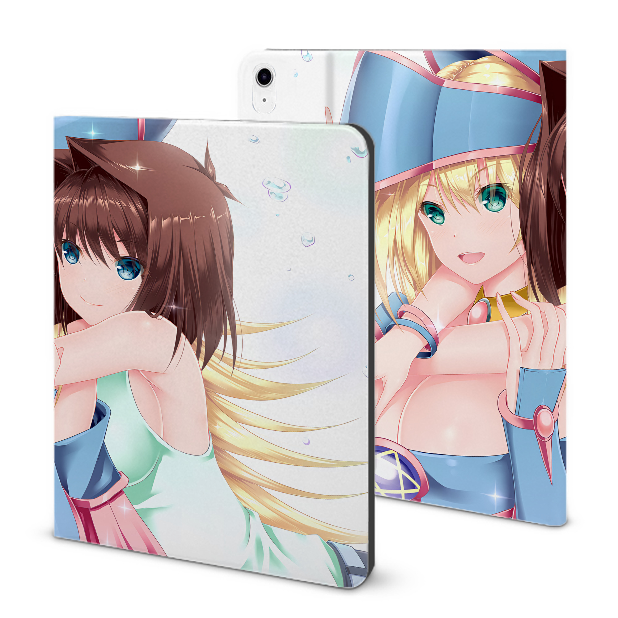 （画像用） 遊☆戯☆王 Yu-Gi-Oh! IPad ケース ブック型 PUレザー TPU 耐衝撃 軽量 薄型 ペン収納なし 全面保護 IPad 各モデル対応